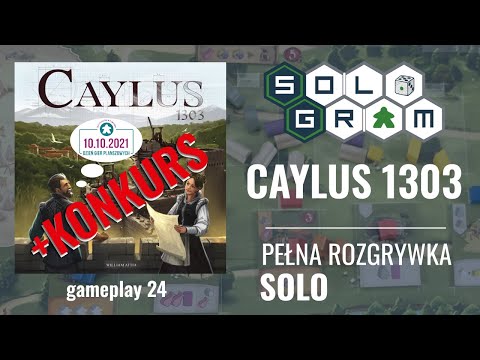 Caylus 1303 - pełna rozgrywka solo | zasady gry