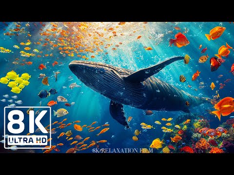 Dive Into the Mesmerizing Underwater Realm🐳 Marvel at Sea Animal in The Best 8K ULTRA HD Aquarium