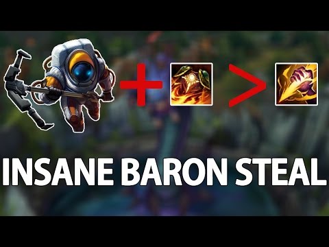 Insane Baron Steal - Sunfire OP...| Best LoL Moments (ft. Imaqtpie, Bjergsen, Wildturtle...)