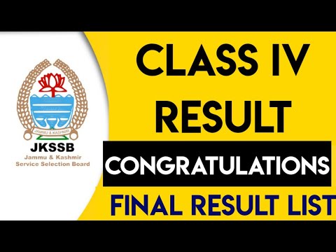 #Jkssb #CLASS IV #RESULT LIVE @Career Success