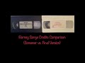 Barney Songs Credits Comparison Screener Vs Final Version For 2 VHS