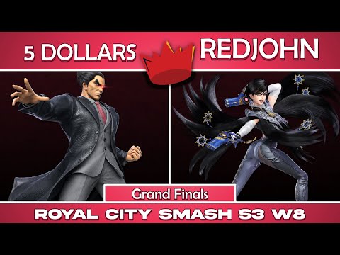 RCS S03 W08 | 5 DOLLARS (Kazuya) vs REDJOHN (Bayonetta) | Grand Finals | SSBU Ultimate Tournament