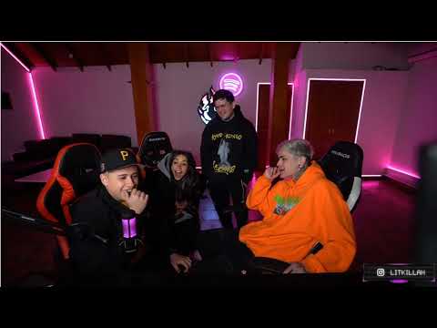 EL DEMENTE CANTA EN EL ESTREAM DE LIT KILLAH CON FMK Y MARIA BECCERA