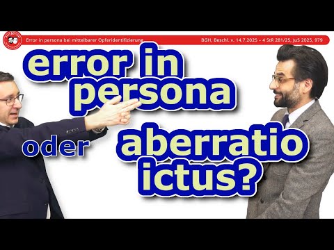 Error in persona in indirect victim identification