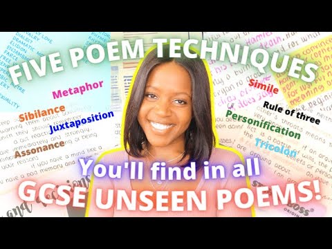 Five Literature Techniques You'll Find In ANY Unseen Poem | GCSE Poetry Devices + Free Revision Pack