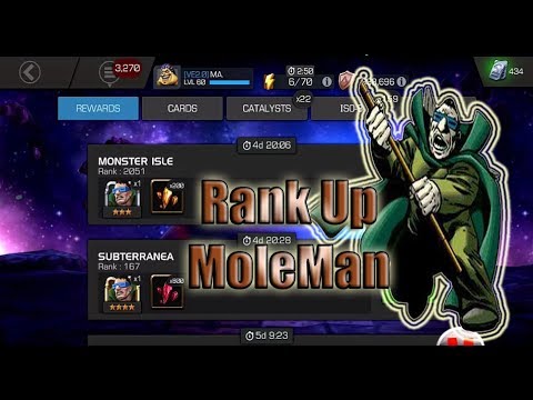 Mole Man Rank Up ! No Game Play - Marvel Contest of Champions