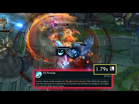 Buffed Hecarim Q spam is FASTER than URF