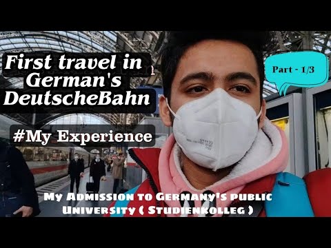 My experience in Germany's Train & my admission to Germany's Public University.Vlog - 4 ( part-1 )