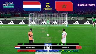 PES 2021 - NETHERLANDS vs MOROCCO | Penalty Shootout | Video Game Simulation | World Cup 2026 PES 21 PES 2021 - NETHERLANDS vs MOROCCO | Penalty Shootout | Video Game Simulation | World Cup 2026 PES 21