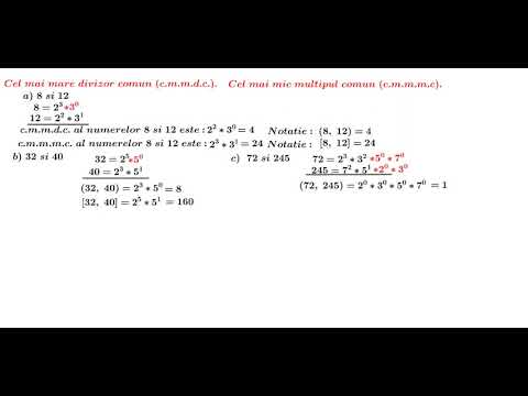 L6  Relația între cmmdc și cmmmc