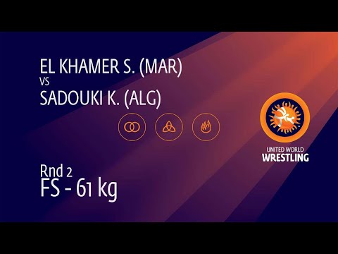 Round 2 FS - 61 kg: S. EL KHAMER (MAR) v. K. SADOUKI (ALG)