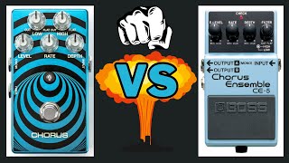 Video thumbnail for MXR WYLDE AUDIO CHORUS WA38 vs BOSS CE-5 CHORUS ENSEMBLE by Euge Valovirta