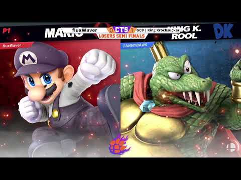 Clocktower Smash 101 - LS - fluxWaver (Mario) vs. GCB | King Krocksucker (King K. Rool) - SSBU
