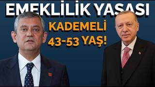 Yeni Emeklilik Yasası Adımları Geliyor 43-53 Yaş Kademeli Emeklilik