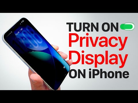 Turn On (Samsung’s Privacy Display) on iPhone