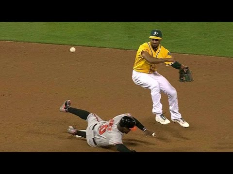 BAL@OAK: Madson induces a 1-6-3 double play