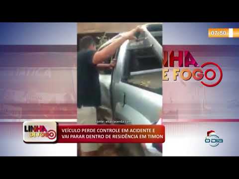 LINHA DE FOGO (02 2020) VEíCULO PERDE CONTROLE EM ACIDENTE E VAI PARAR DENTRO DE RESIDíŠNCIA EM TIM