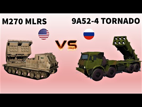 M270 MLRS vs 9A52-4 Tornado | Comparison between two Multiple Rocket Launcher System