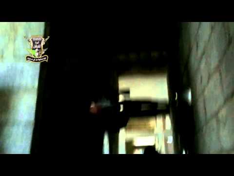 استهداف عناصر النظام داخل ثكنة كمال مشارقة في العاصمة دمشق من قبل لواء معاوية بن أبي سفيان