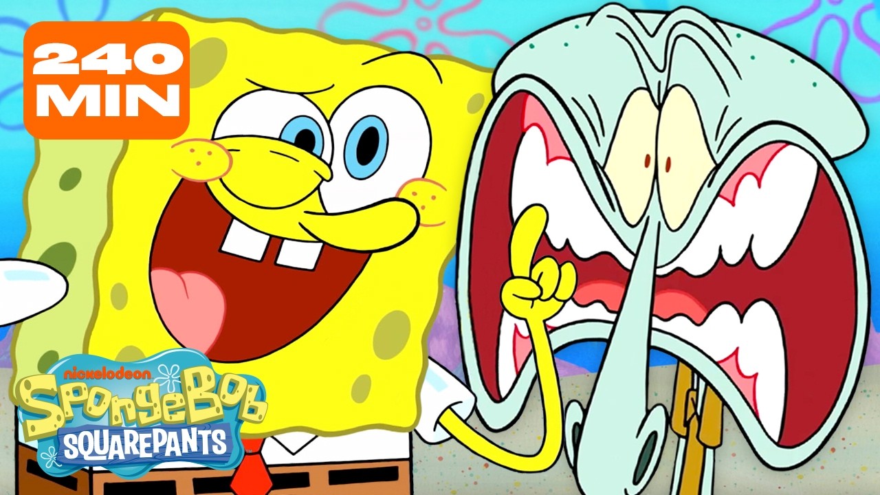 4 Hours of SpongeBob! 🧽 | SpongeBob