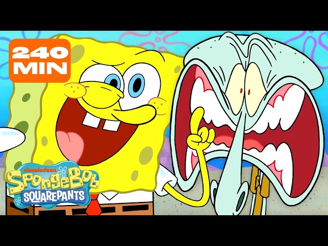 4 Hours of SpongeBob! 🧽 | SpongeBob SDDEFAULT Thumbnail
