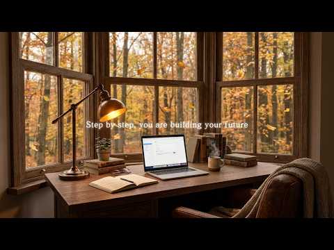 2 Hours Deep Focus | Cozy Autumn Window Desk & Chill Lo-Fi Beats (No Lyrics)