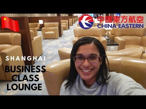 Dentro do lounge da classe executiva do Leste da China | Aeroporto de Xangai PVG