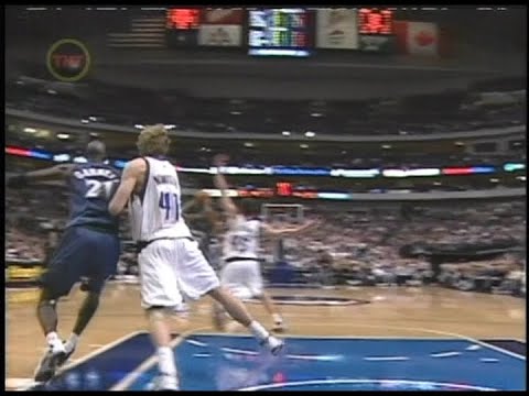 NBA On TNT - Dirk Nowitzki Battles Kevin Garnett Wolves @ Mavs January 2003