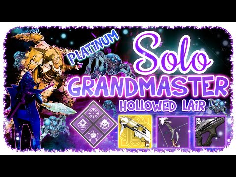 Solo 1370 Ordeal Grandmaster Nightfall Hunter - Hollowed Lair - Destiny 2 - Commentary