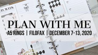 Plan with Me | A5 Rings | December 7-13, 2020 #filofax