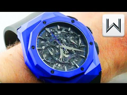 2018 Hublot Classic Fusion Aerofusion Orlinski Blue Ceramic 525.EX.0179.RX.ORL18 Luxury Watch Review