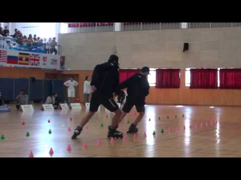 2017 Namwon Korea Open Pair Slalom 2nd place Kim Jun Kyeom & Kim Bong Geun (KOR)