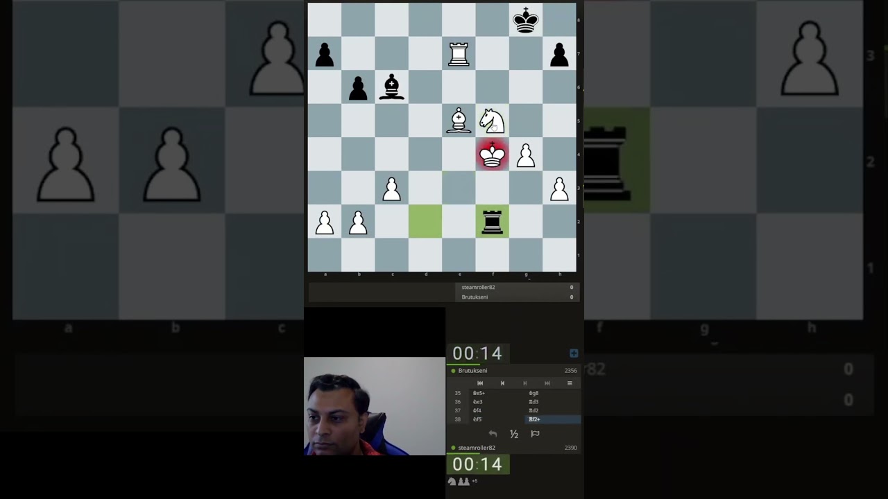 vs 2356 - bullet chess - beautiful knight checkmate! lichess.org