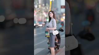 beautiful girl street fashion outfits style #tiktok #chinesefashion #mejoresstreetfashion #shorts