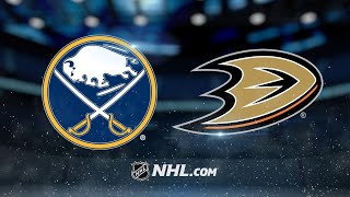 Sabres defeat Ducks, 3-1, for first win