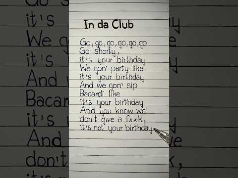 50 cent in da club lyrics  #50cent #indaclub #lyrics