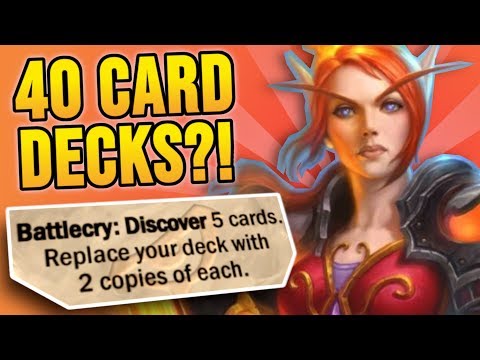 EVERYONE HAS 40 CARD DECKS NOW?! - Dragon Warrior | Rise of Shadows | Hearthstone