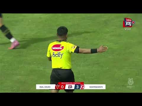 REAL ORURO VS INDEPENDIENTE RESUMEN DEL PARTIDO FECHA 12