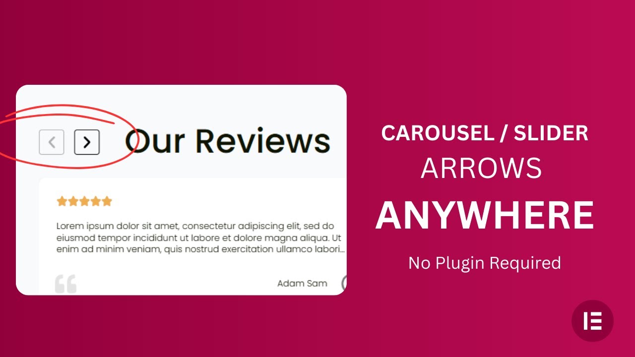 Place Elementor Carousel Arrows Anywhere
