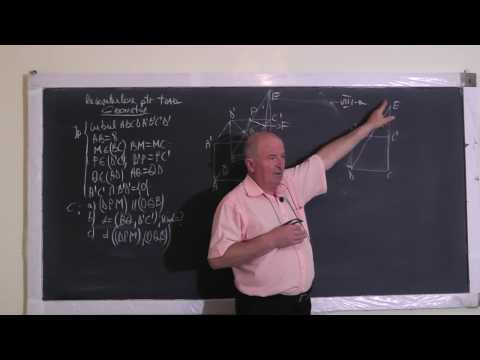 Lectia 1260 - Recapitulare TEZA: Sectiunea unui cub cu un plan dat - Geometrie in spatiu - Clasa 8