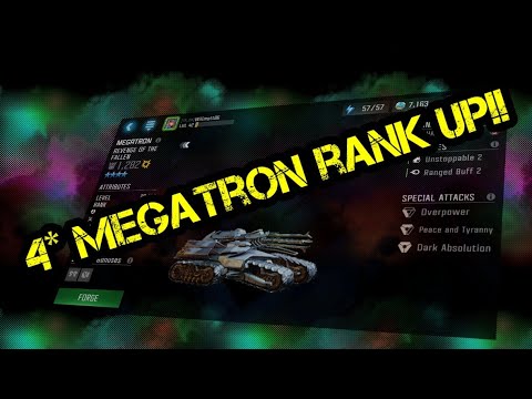 4* Megatron rank up 2/5 -transformers forged to fight