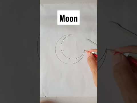 Perfect way to construct a Moon #shorts #moon #crescentmoon #shorts #shortsvideo #viral #ytshorts