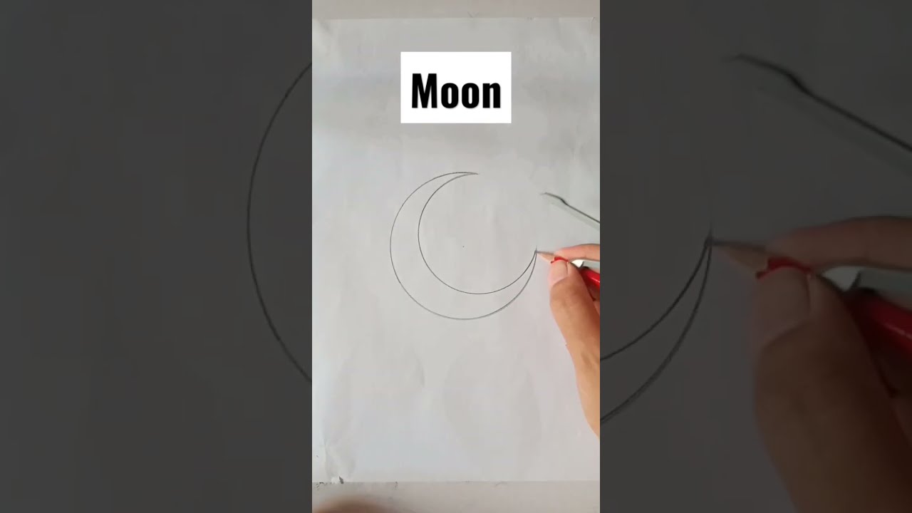 Perfect way to construct a Moon #shorts #moon #crescentmoon #shorts #shortsvideo #viral #ytshorts