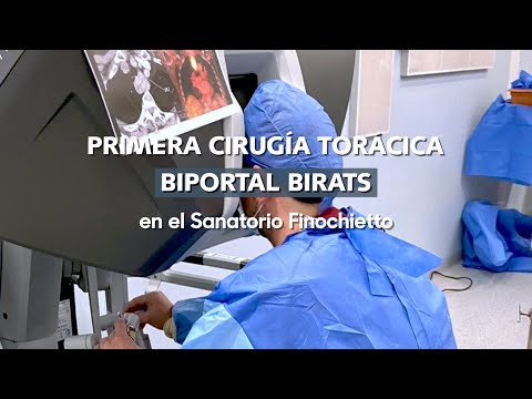 Primera cirugía torácica biportal birats con tecnología Da Vinci Xi en Sanatorio Finochietto