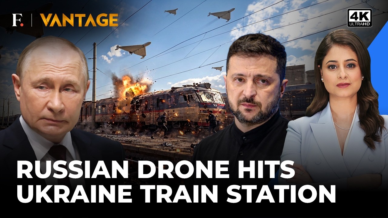 'Horrific' Russian Drone Attack on Ukrainian Train Station Kills 14 | Vantage on Firstpost