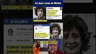 Miriam Leitão muda a narrativa dependendo do governo
