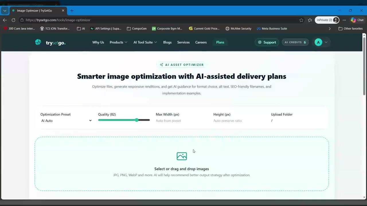 Trysetgo Image Optimization | Reduce Image Size by 80%+