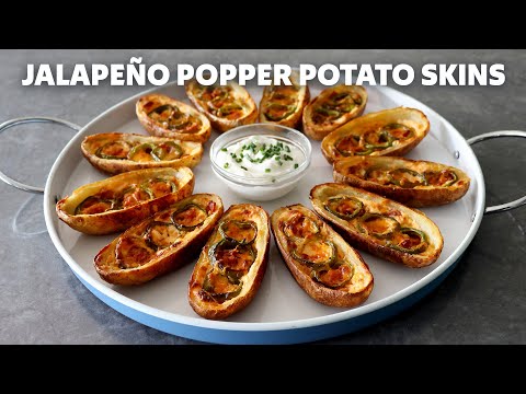 Jalapeno Popper Potato Skins | Food Wishes