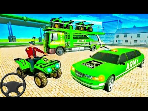 Uc Army ATV Bike Limo Car : Transport Game 2020 And Gameplay TAYYAB Gaming Star