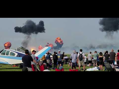 Pearl Harbor Tora! Tora! Tora! Reenactment EAA AirVenture Oshkosh, WI 7-31-21
